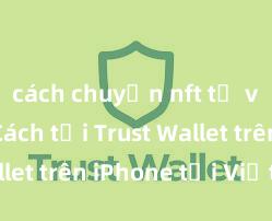 cách chuyển nft từ ví trust Cách tải Trust Wallet trên iPhone tại Việt Nam